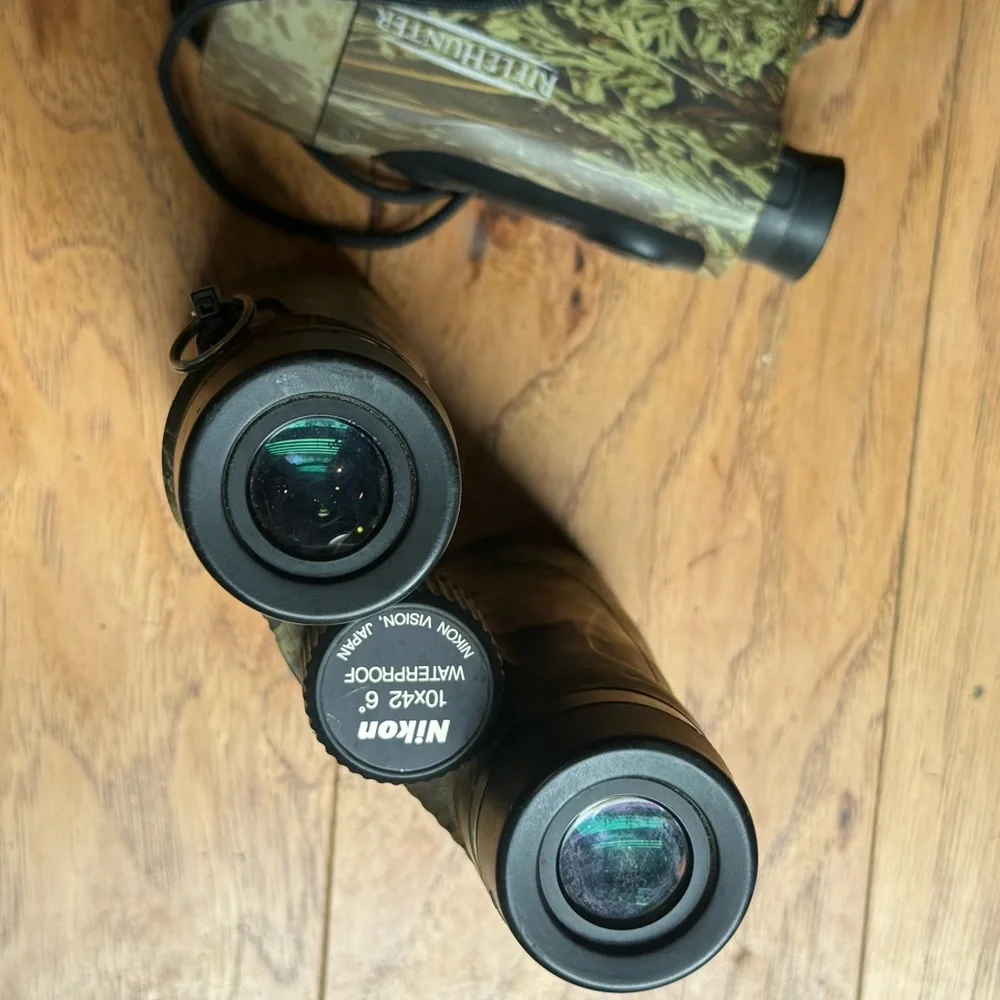 Nikon Camo Binoculars and Rangefinder Set - Realtree bino wildlife hunting hunt